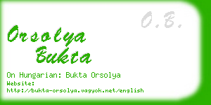 orsolya bukta business card